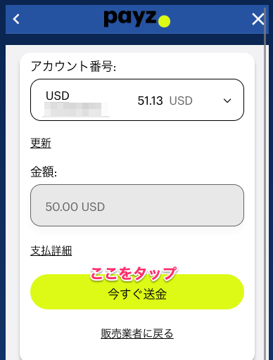 カジ旅 payz入金③