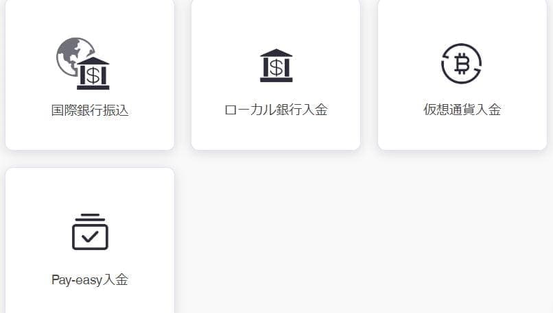 入金種類 タイガーペイ
